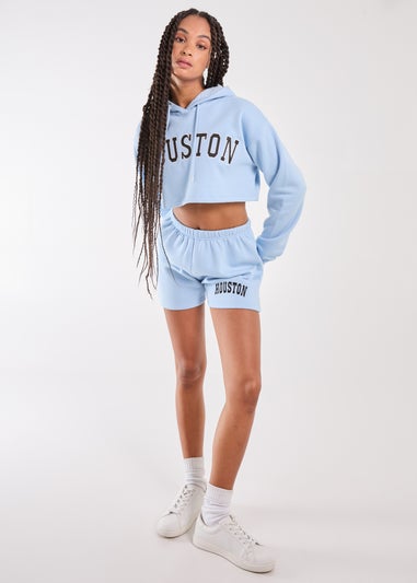 Pink Vanilla Blue Houston Fleece Shorts