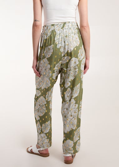 Blue Vanilla Green Printed Trousers