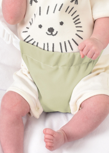 rucomfy Cotton Gaga Sage Green Baby Beanbag