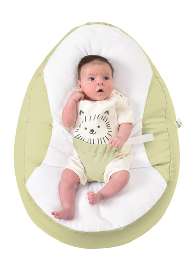 rucomfy Cotton Gaga Sage Green Baby Beanbag