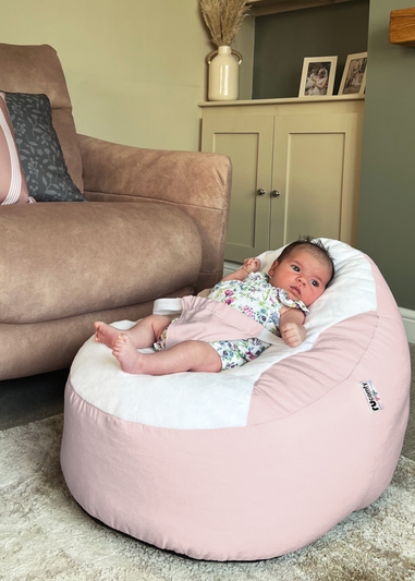 rucomfy Cotton Gaga Blush Pink Baby Beanbag