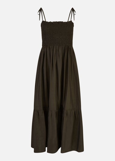 Yumi Black Midi Sun Dress