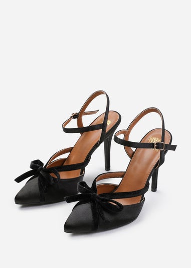 Where's That From Wyoming Black Pointed Toe High Heels