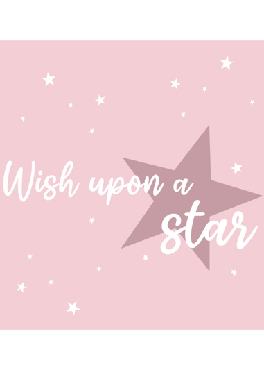 rucomfy Printed Wish Upon A Star Pink Baby Beanbag