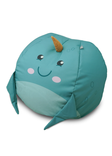 rucomfy Printed Kids Slouchbag 3D Narwhal Beanbag