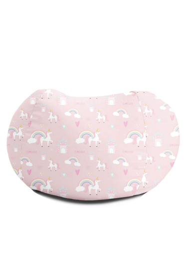 rucomfy Printed Kids Medium Unicorn Castle Beanbag