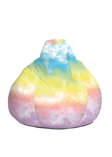 rucomfy Printed Extra Large Classic Tye Dye Beanbag