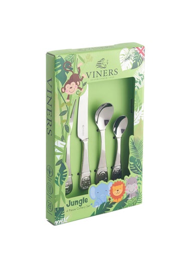 Viners Jungle Kids 4 Piece Cutlery Set