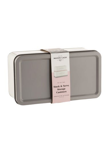 Mason Cash Innovative Kitchen Set of 2 Rectangular Tins