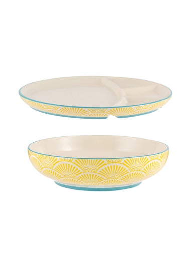 Typhoon World Foods Multi-Cuisine Bowl & Divider Plate