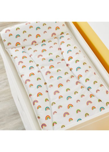 Ickle Bubba White Changing Mat Rainbow Dreams