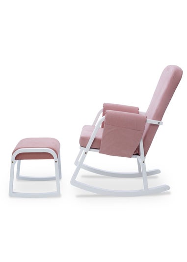 Ickle Bubba Pink Dursley Rocking Chair & Stool