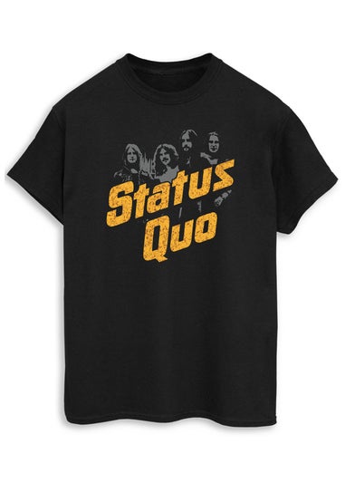 Status Quo Vintage Men Black T-Shirt