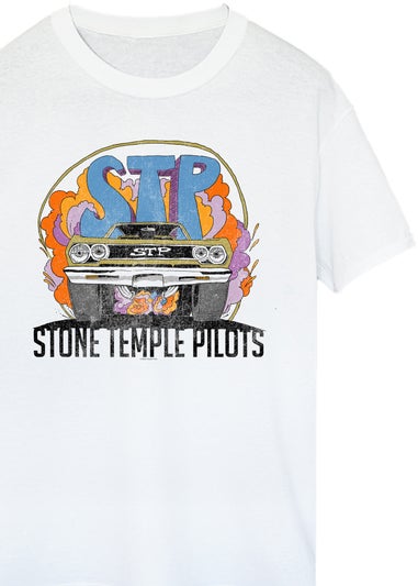 Stone Temple Pilots Car Men White T-Shirt