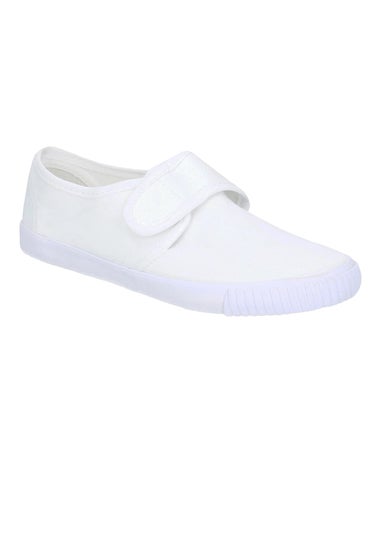 Mirak Kids White Plimsolls / Gym Shoes (Younger 4 - Older 5)