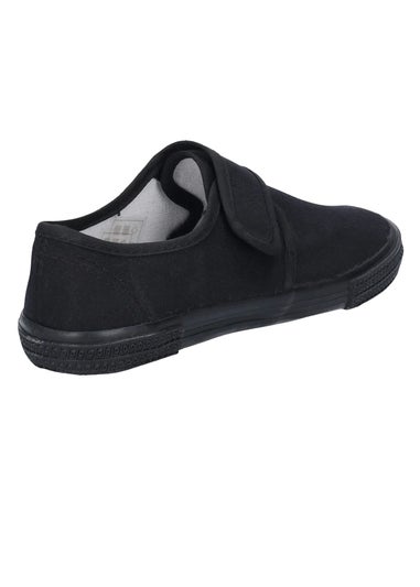 Mirak Kids Black Trainers / Plimsolls (Boxed) (Younger 4 - Older 5)