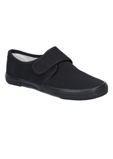 Mirak Kids Black Trainers / Plimsolls (Boxed) (Younger 4 - Older 5)