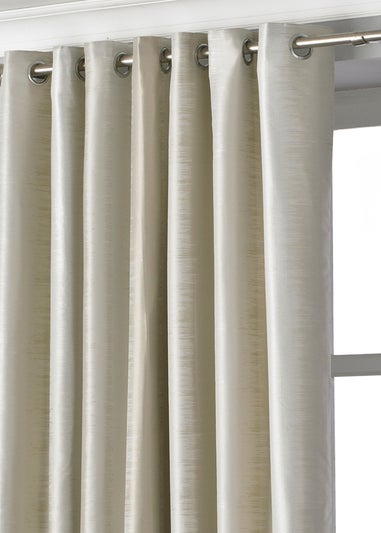 Paoletti Hurlingham Shimmer Eyelet Curtains