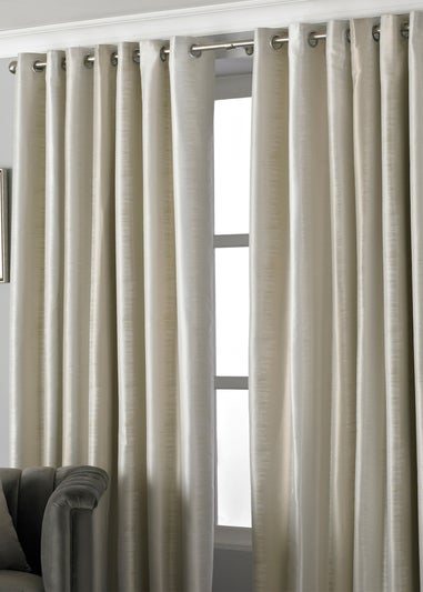 Paoletti Hurlingham Shimmer Eyelet Curtains