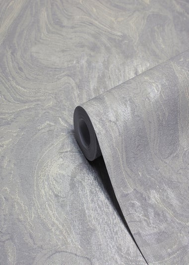 Paoletti Marble Textured Vinyl Wallpaper (53 x 1050cm)