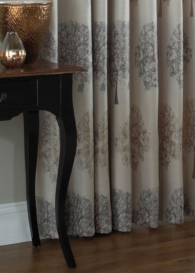 Paoletti Oakdale Motif Eyelet Curtains