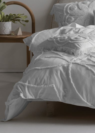 Linen House Manisha Tufted Duvet Cover Set