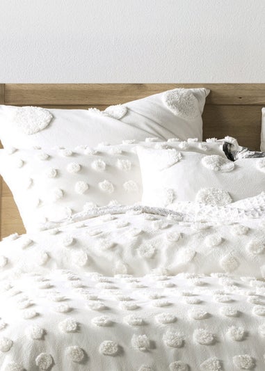 Linen House Haze Polka Tufted Duvet Cover Set