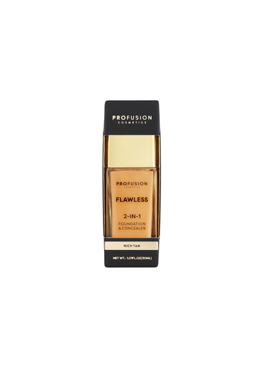 Profusion Cosmetics Flawless 2-in-1 Foundation & Concealer Rich Tan