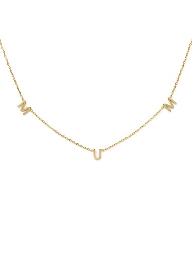 Say It With Gold Mum Necklace