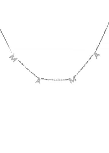 Say It With Silver Mama Necklace