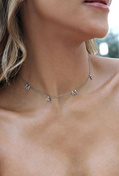 Say It With Silver Mama Necklace