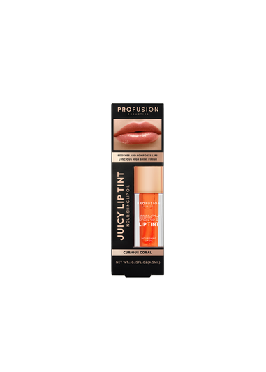 Profusion Cosmetics Juicy Lip Tint Nourishing Oil Curious Coral