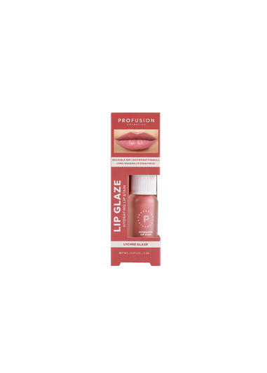 Profusion Cosmetics Lip Glaze Hydrating Glossy Lip Stain Lychee