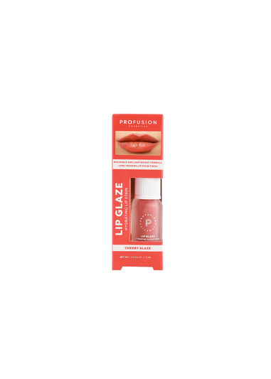 Profusion Cosmetics Lip Glaze Hydrating Glossy Lip Stain Cherry