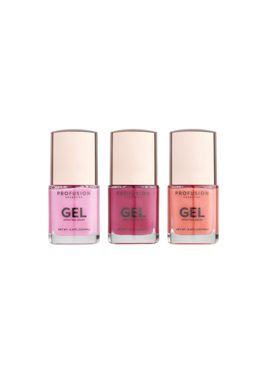 Profusion Cosmetics 3pc Gel Effect Nail Polish Go-to Brights