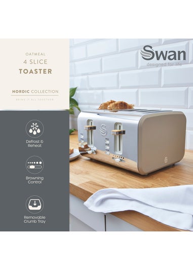 Swan 4 Slice Nordic Style Toaster