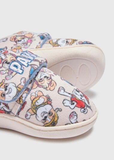 Paw Patrol Kids Beige Cupsole Slippers (Younger 4-12)