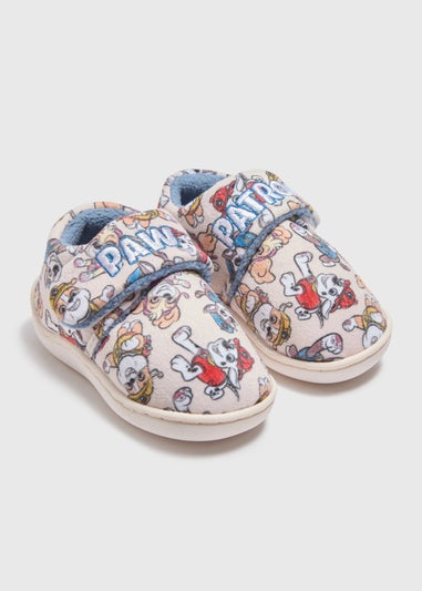 Paw Patrol Kids Beige Cupsole Slippers (Younger 4-12)