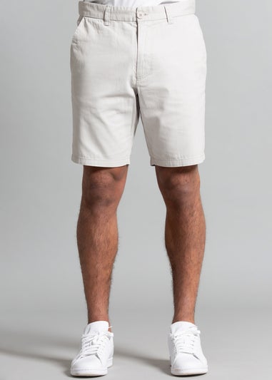 French Connection Light Grey Cotton Chino Shorts