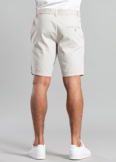 French Connection Light Grey Cotton Chino Shorts