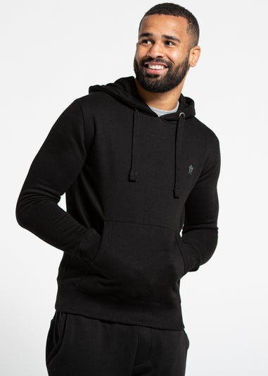 French Connection Black Cotton Blend Hoody