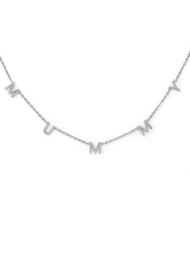 Say It With Silver Mummy Necklace