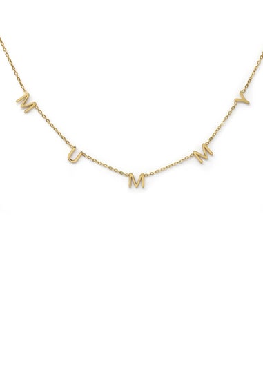 Say It With Gold Mummy Necklace