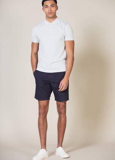 French Connection White Cotton Zip Polo and Short Set