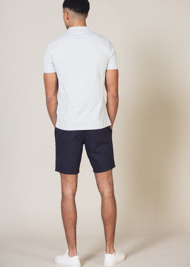 French Connection White Cotton Zip Polo and Short Set