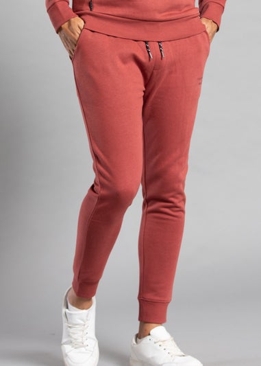 Tokyo Laundry Red Cotton Blend Staple Drawstring Joggers