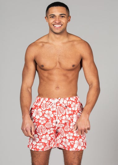 Tokyo Laundry Blue Printed Swim Shorts 2-Pack