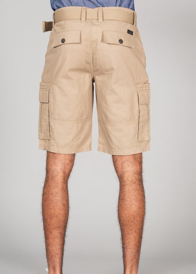 Tokyo Laundry Stone Cotton Ripstop Cargo Shorts