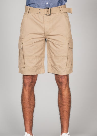 Tokyo Laundry Stone Cotton Ripstop Cargo Shorts