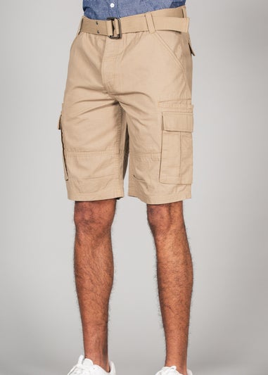 Tokyo Laundry Stone Cotton Ripstop Cargo Shorts